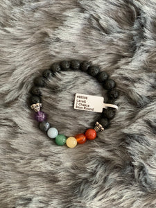 Lava and 7 Chakras Bracelet