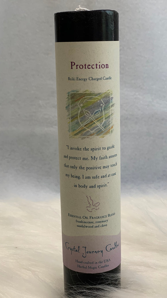 Reiki Herbal Pillar Protection Candle