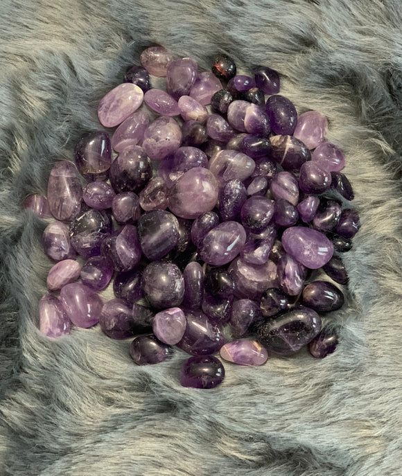 Amethyst Tumbled Stones- Sold Separately (Carry in your pocket or purse)