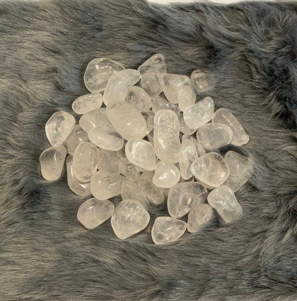 Clear Quartz Tumbled Stones- Sold Separately (Carry in your pocket or purse)